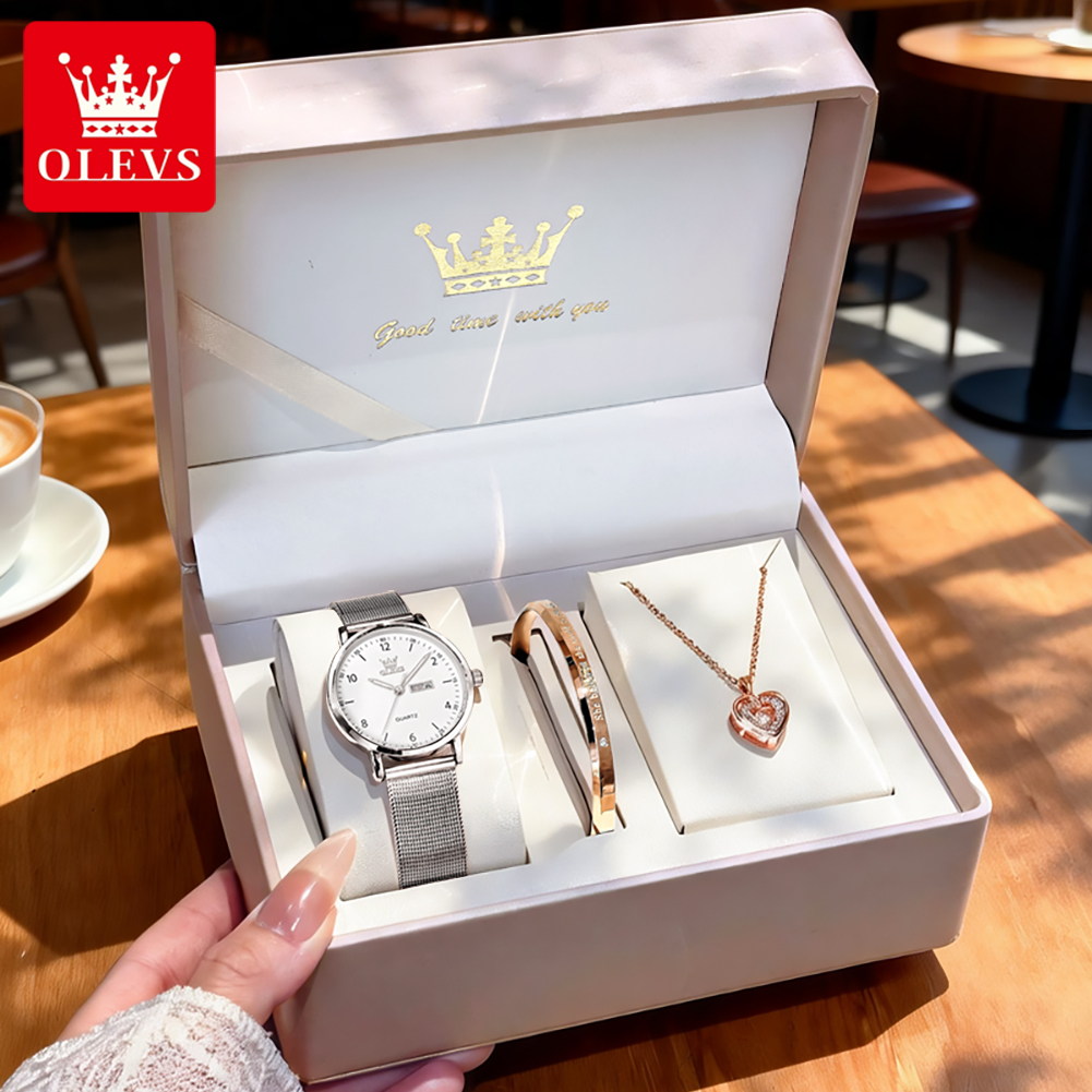 Women'S Fashion Line - ساعات OLEVS 2996 النسائية الأصلية الأنيقة،