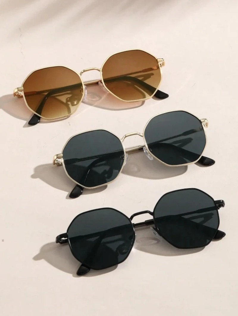 Women'S Fashion Eyeglass Frames - 1/3 قطعة نظارات شمسية بإطار معدني