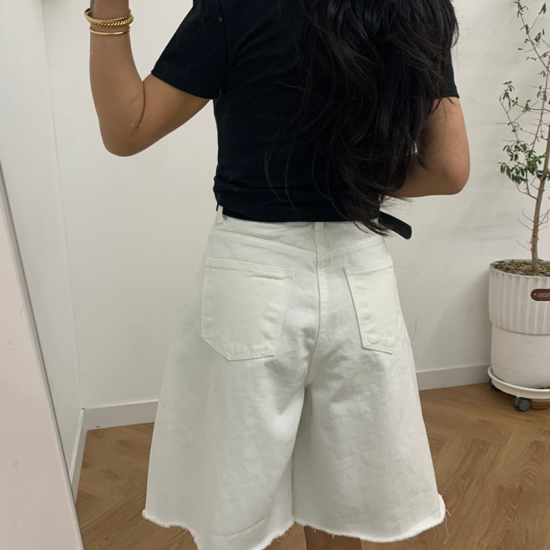بنطلون جينز نسائي قصير مطوي وف - مراجعة Women'S Fashion Trousers وسعره