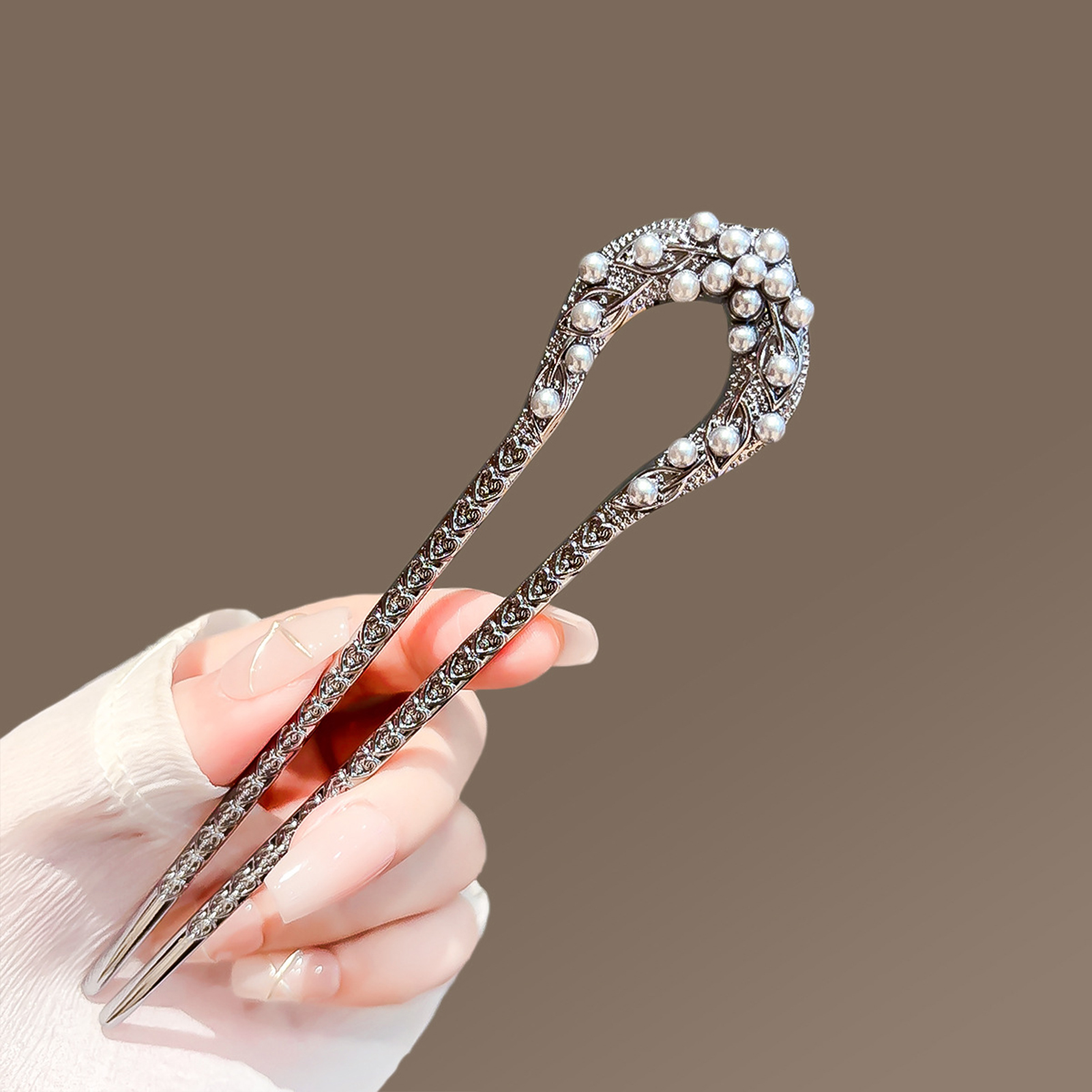 مشبك شعر معدني على شكل حرف U ل - مراجعة Women Fashion Hair Style وسعره