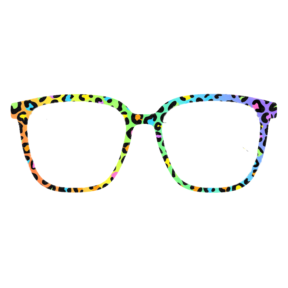 إطارات نظارات مربعة عصرية بنقش - مراجعة Women'S Fashion Eyeglass Frames وسعره