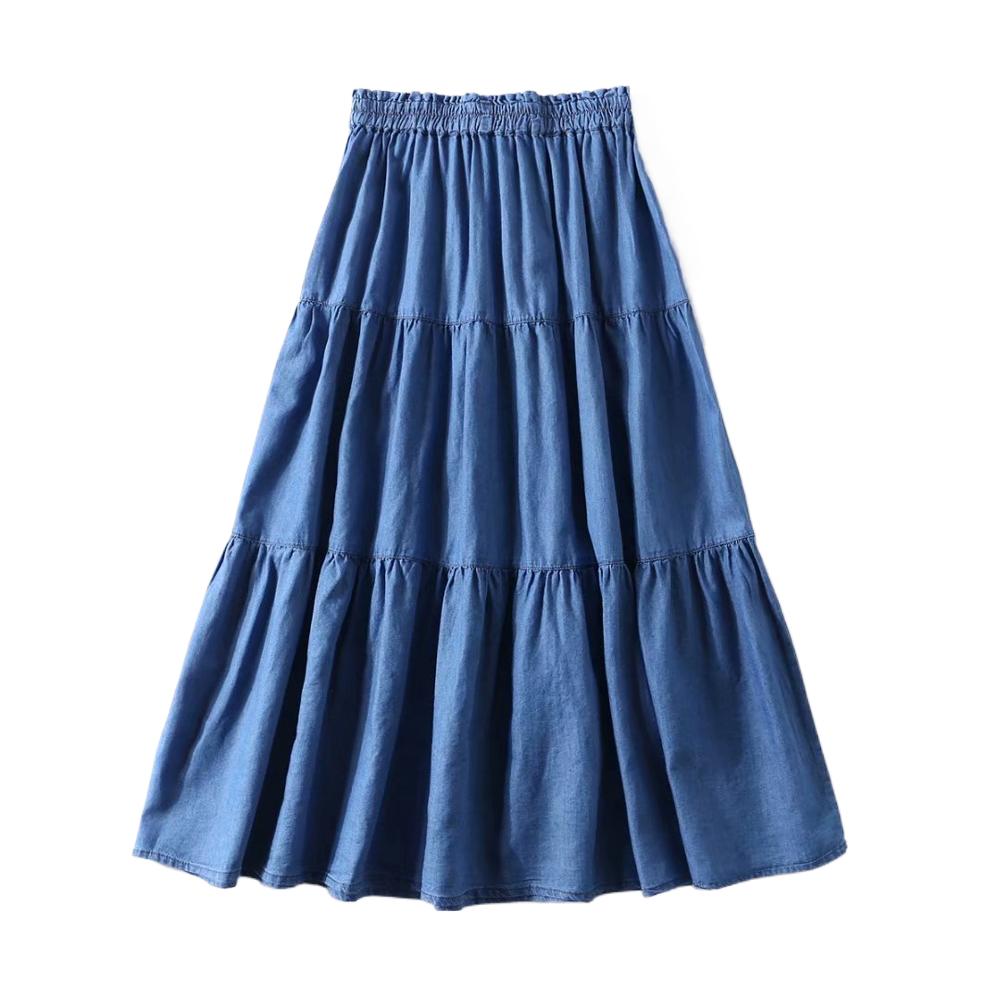 تنانير نسائية مكشكشة من قماش ا - مراجعة Pleated Skirt Women وسعره