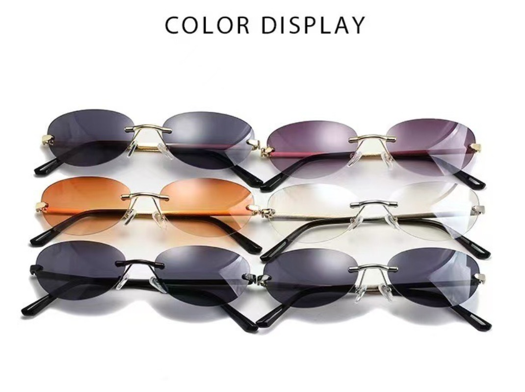 نظارات شمسية بيضاوية بدون إطار - مراجعة Women'S Fashion Eyeglass Frames وسعره