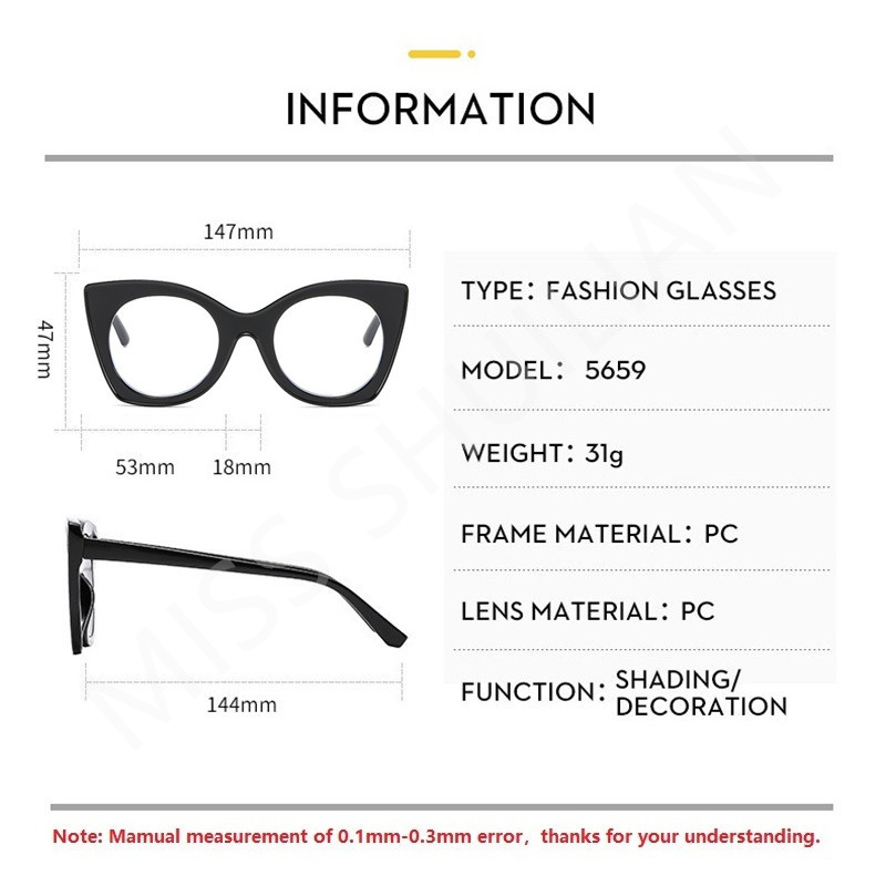 نظارات نسائية عصرية جديدة، نظا - مراجعة Women'S Fashion Eyeglass Frames وسعره