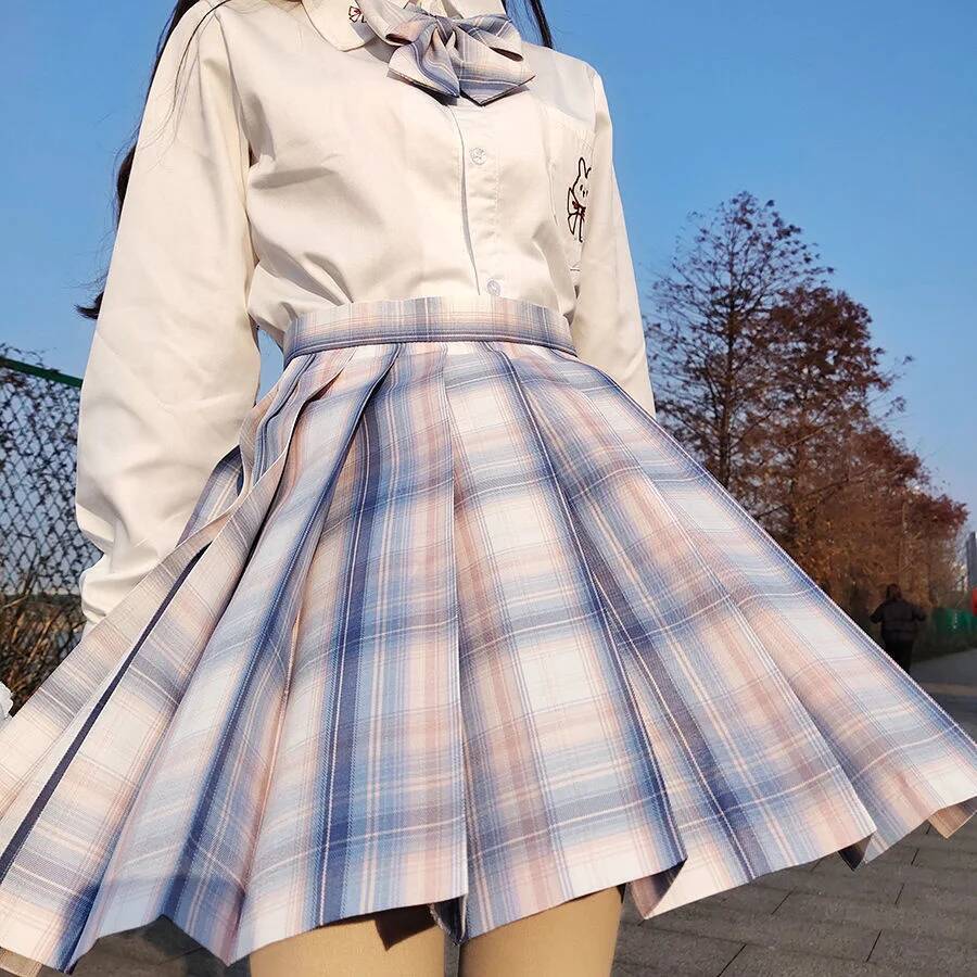 النساء Jk التنانير الصغيرة الي - مراجعة Pleated Skirt Women وسعره